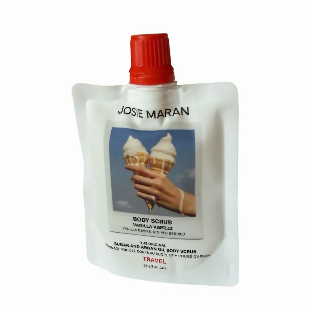 Josie Maran Vanilla Vibezzz Body Scrub Travel Size 2 oz